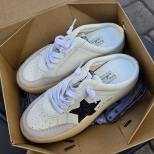 Vintage Havana Cream and Black Star Sneakers